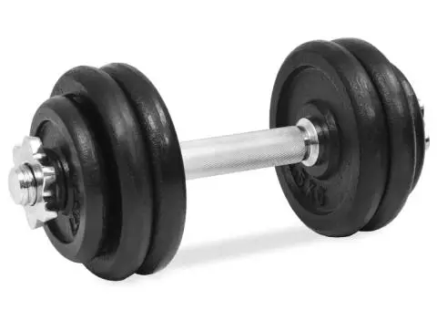 Set de gantere, 18 piese, 30 kg, fontă - 5/5