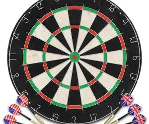 vidaXL Placă de darts profesională cu 6 săgeți, sisal