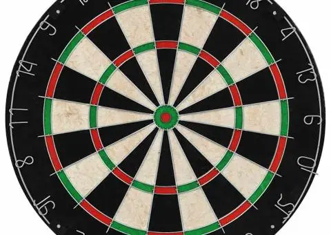 Placă de darts profesională cu 6 săgeți, sisal - 2/5