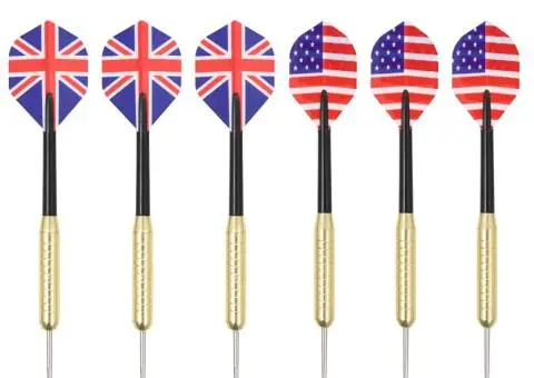 Placă de darts profesională cu 6 săgeți, sisal - 4/5