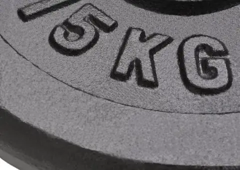 Plăci de greutate, 2 buc., 2x15 kg, fontă - 3/4