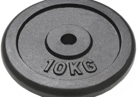 Plăci de greutate, 2 buc., 2x10 kg, fontă - 2/4