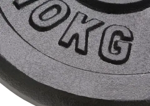 Plăci de greutate, 2 buc., 2x10 kg, fontă - 3/4