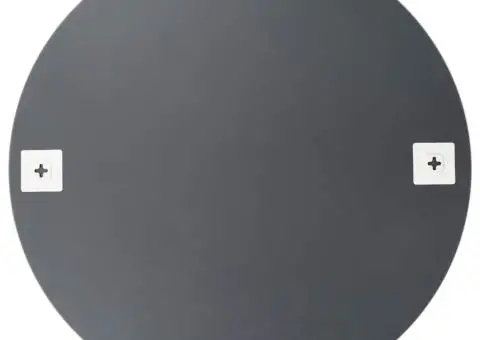 Oglindă de perete, 50 cm, sticlă, rotundă - 4/5