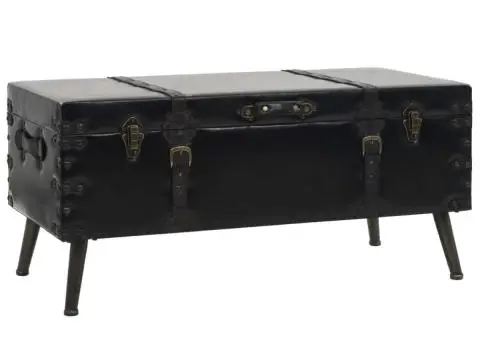 Masă de cafea din MDF și oțel 102x51x48 cm - 1/5