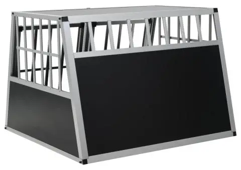 Cușcă de câini cu ușă dublă, 94 x 88 x 69 cm - 5/5