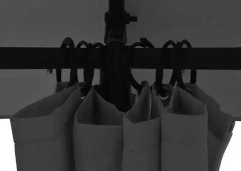 Marchiză pavilion de grădină cu perdele, 360x265 cm, hexagonal - 5/5