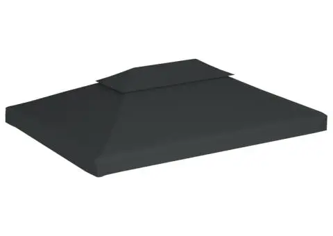 Acoperiș de pavilion, 2 niveluri, antracit, 4x3 m, 310 g/m² - 2/5