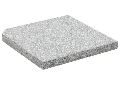Placă de greutate umbrelă, gri, 25 kg, granit, pătrat - 2/5
