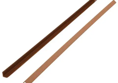 Margini cornier pentru terasă WPC, 5 buc, 170 cm, maro deschis - 3/5