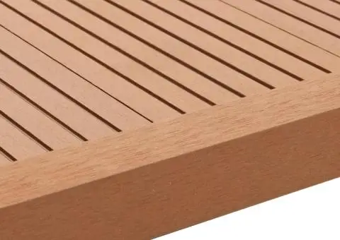 Margini cornier pentru terasă WPC, 5 buc, 170 cm, maro deschis - 4/5