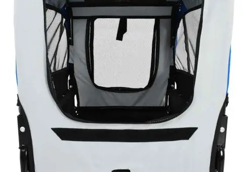 Remorcă bicicletă & cărucior jogging animale, gri și albastru - 5/5