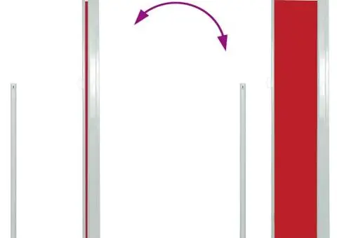 Copertină laterală retractabilă, roșu, 120x300 cm - 5/5