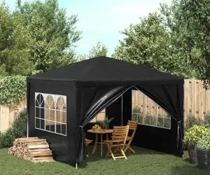 vidaXL Cort de petrecere, antracit, 3 x 3 m