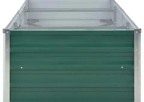 Strat înălțat de grădină, verde, 240x80x45 cm, oțel galvanizat - 5/5