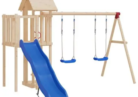 Leagăne cu frânghii, 2 buc., albastru, 37x15 cm, polietilenă - 1/5