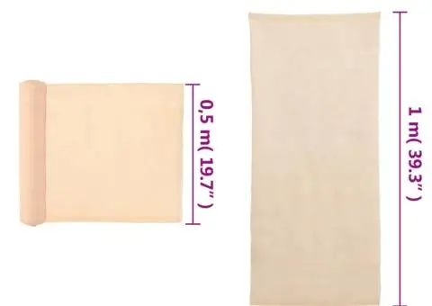 Plasă protecție vizuală, bej, 1x25 m, HDPE - 5/5