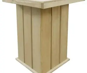 vidaXL Masă de bar, 75 x 75 x 110 cm, lemn de pin tratat