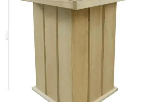 Masă de bar, 75 x 75 x 110 cm, lemn de pin tratat - 2/2