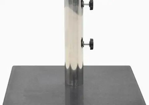 Suport umbrelă de soare, negru, granit, 20 kg, pătrat - 2/5