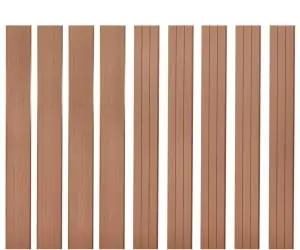 vidaXL Plăci de schimb pentru gard, 9 buc., maro, 170 cm, WPC