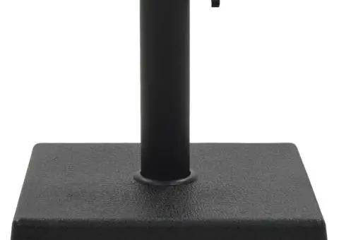 Suport umbrelă de soare, negru, 8 kg, polirășină, pătrat - 2/5