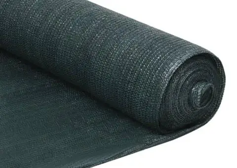 Plasă protecție vizuală, verde, 2x10 m, HDPE - 1/5