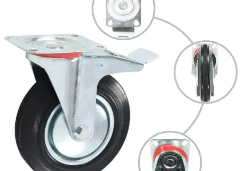 Roți, 4 buc., 200 mm - 2/5