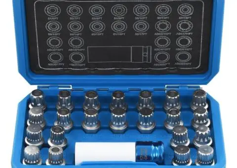 Set de chei blocare jante, 23 piese, pentru VAG - 2/5