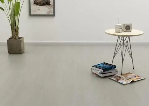 Plăci autoadezive pardoseală gri deschis PVC 4,46 m² 3 mm - 1/5