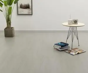 vidaXL Plăci autoadezive pardoseală gri deschis PVC 4,46 m² 3 mm