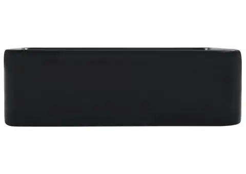 Chiuvetă de baie, negru, 40 x 30 x 13 cm, ceramică - 4/5