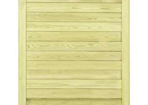 Poartă de grădină, 125 x 100 cm, lemn de pin tratat - 3/5
