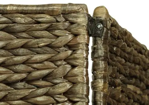 Paravan cameră cu 3 panouri, maro, 116 x 160 cm, zambilă de apă - 5/5