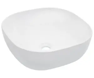 vidaXL Chiuvetă de baie, alb, 42,5x42,5x14,5 cm, ceramică