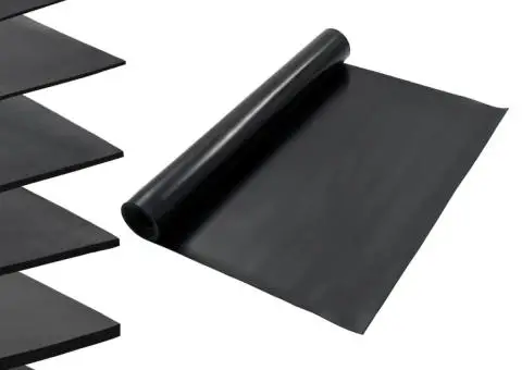 Covor de cauciuc anti-alunecare, 1,2 x 5 m, 3 mm, neted - 1/5