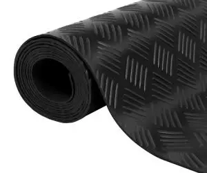 vidaXL Covor anti-alunecare, 1,5 x 4 m, cauciuc, 3 mm, striat