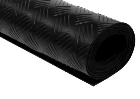 Covor anti-alunecare, 1,5 x 4 m, cauciuc, 3 mm, striat - 2/4