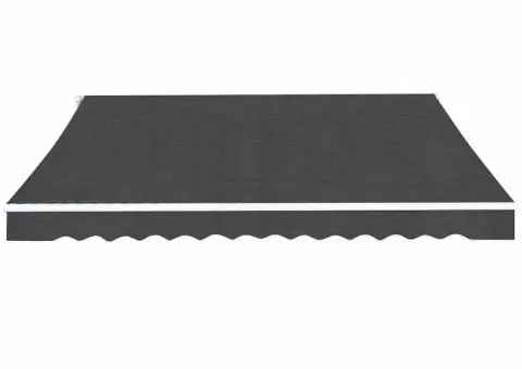 Copertină pliabilă cu acționare manuală, 450 cm, antracit - 2/5