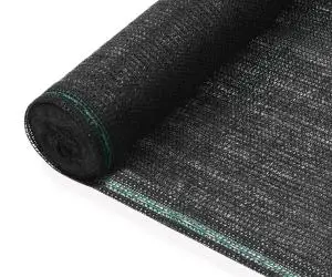 vidaXL Plasă teren de tenis, negru, 1,4x50 m, HDPE