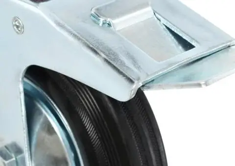 Roți pivotante cu frâne duble, 4 buc., 160 mm - 5/5