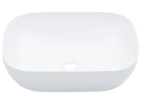 Chiuvetă de baie, alb, 45,5 x 32 x 13 cm, ceramică - 2/5