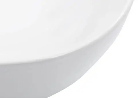 Chiuvetă de baie, alb, 45,5 x 32 x 13 cm, ceramică - 5/5