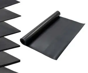 vidaXL Covor de cauciuc anti-alunecare, 1,2 x 2 m, 6 mm, neted