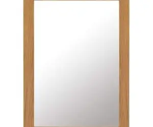 vidaXL Oglindă, 50x70 cm, lemn masiv de stejar