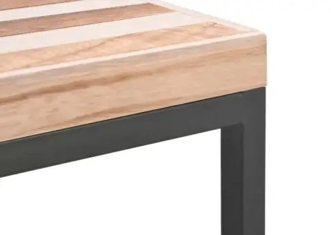 Măsuță de cafea, 50 x 50 x 33,5 cm, lemn masiv - 4/5