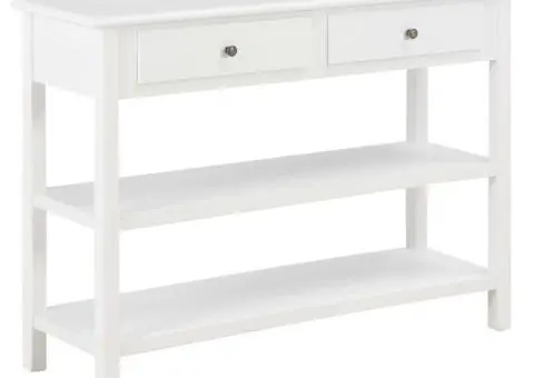 Dulap, alb, 110x35x80 cm, MDF - 1/5