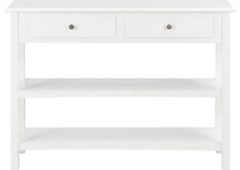 Dulap, alb, 110x35x80 cm, MDF - 3/5