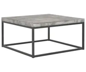 vidaXL Măsuță de cafea, 75 x 75 x 38 cm, aspect de beton