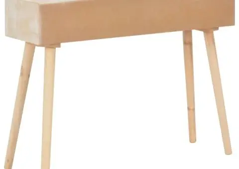 Masă consolă cu 3 sertare, 100x30x73 cm, lemn masiv de pin - 5/5